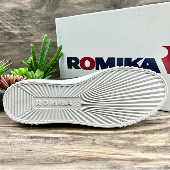 NIB Romika Montreal S 04 Black Leather Platform Low Top Sneaker 39 8-8.5 - Picture 8 of 12